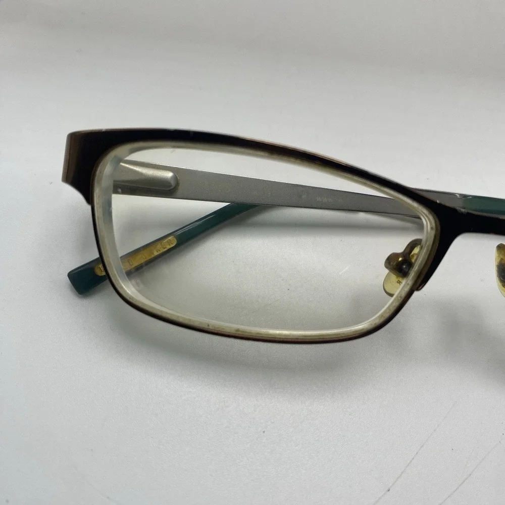 Ted Baker Eyeglasses Women FRAME ONLY Alosiu B222 52-16-135 Gold silver 563
